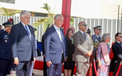 El Congreso Nacional realiza ceremonia de recibimiento al presidente de Portugal, Marcelo Rebelo de Sousa