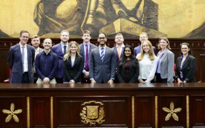 Estudiantes Universidad de Erighon Nebraska, EU visitan Senado