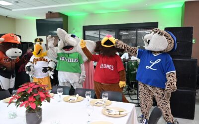 Senado recibe a las mascotas de los equipos del béisbol invernal dominicano