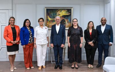 Presidente del Senado recibe a Ana María Díaz, representante del PNUD